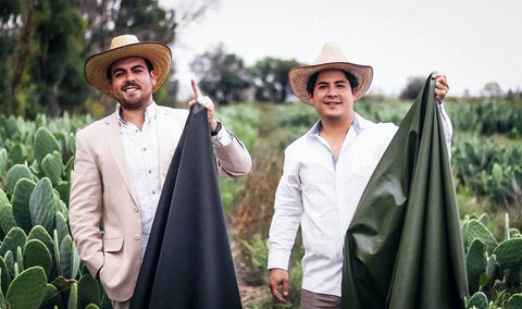 Mexican entrepreneurs turn Cactus into Leather مكسيك شابان جلود صديقة البيئة تتحلل حيوياً 