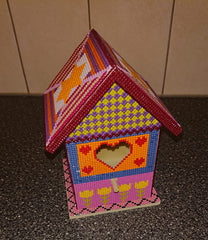 use leftover diamond beads to customize toy house