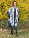 Artisan Boho Alpaca Fiber Pullover Poncho