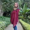 elegant red shawl