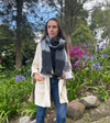 Soft Luxury Artisan Natural Tone Patchwork Alpaca Scarf