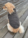fancywinter knit artisan dog coat