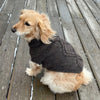 cozy alpaca wool grey dog sweater