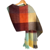 Cozy Colorful Patchwork Alpaca Wool Scarf Fashion Accessories