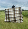 Natural Tone Patchwork Alpaca Wool Blanket