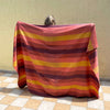 Colorful Boho Andean Alpaca Fiber Blanket Home Accessories