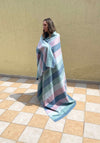 Elegant Pastel Alpaca Fiber Blanket Cozy Alpaca Home Decor