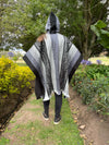 Andean Boho Alpaca Wool Poncho Artisan Fashion