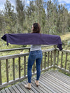 purple alpaca wool scarf