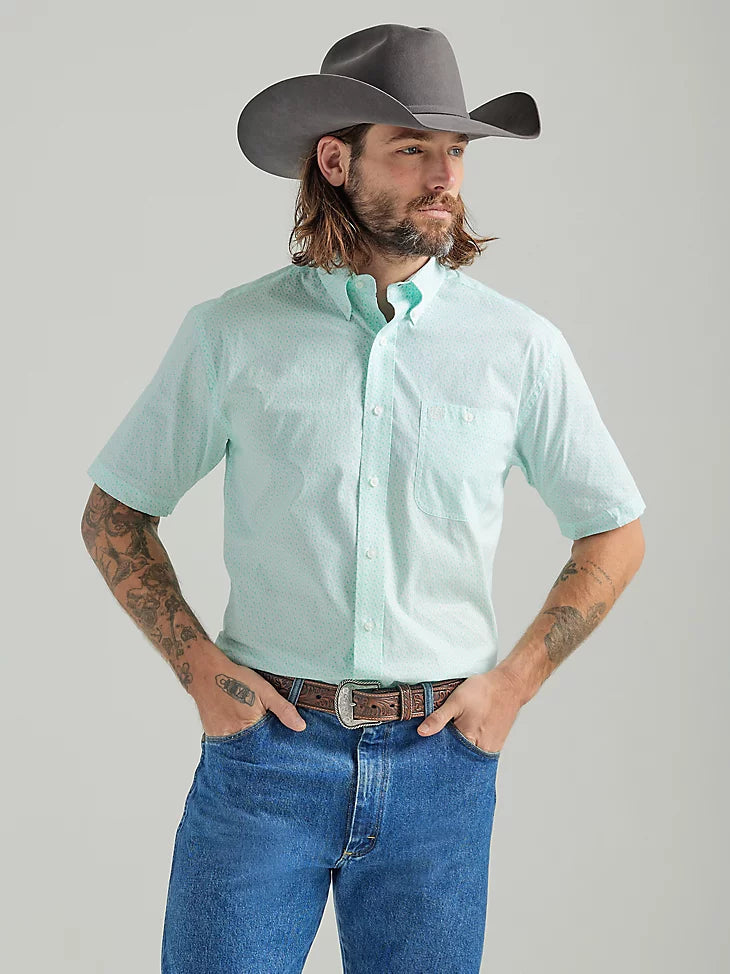 Calvo Monografía Ofensa Men's Wrangler® George Strait Short Sleeve Shirt In Mint Paisley – Los  Vaqueros Western Wear