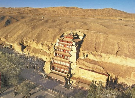 Mogao Caves in Dunhuang, Gansu Province, China with a history of 1000 years