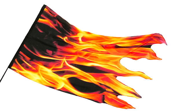 Fire Flames Silk Worship Flag | High Praise Banners