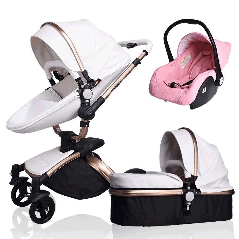 pram with capsule and bassinet