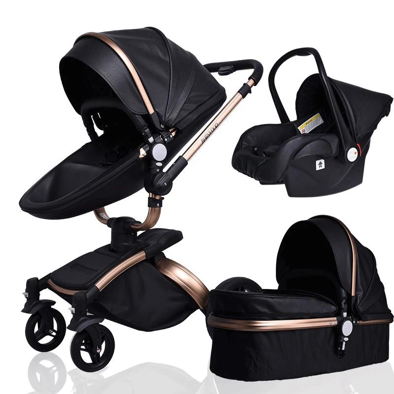 pram with capsule and bassinet