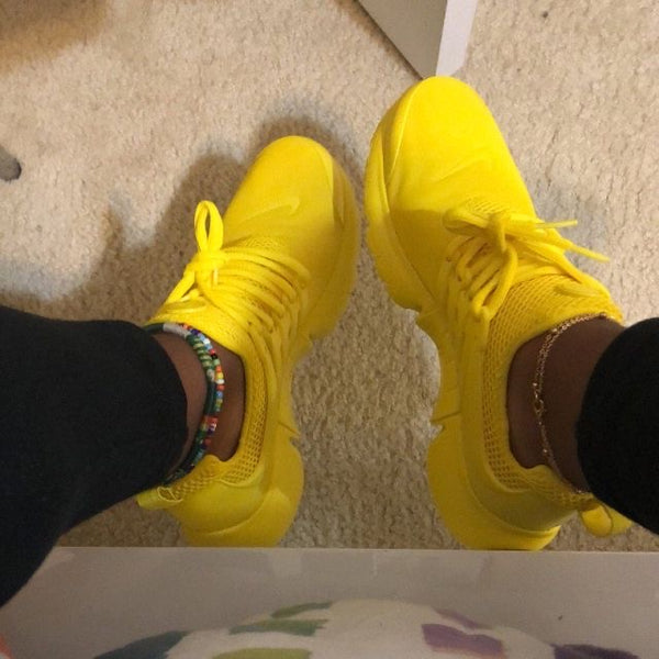 yellow nike shoes womens presto