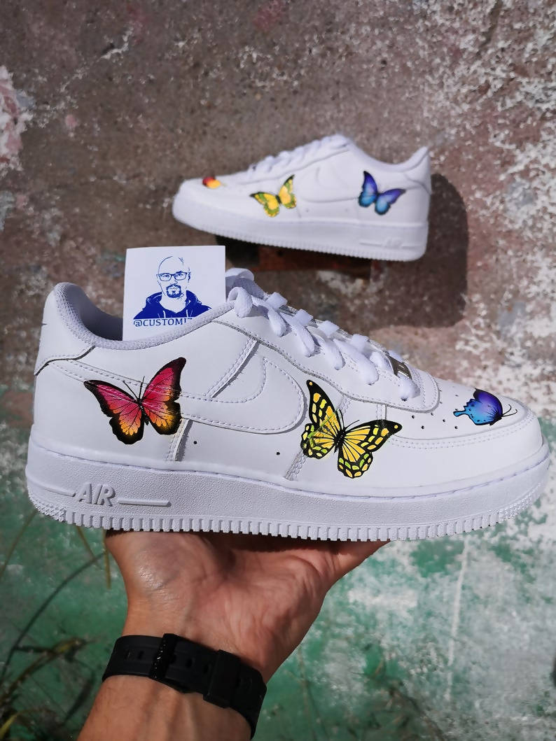 nike air force 1 with butterfly