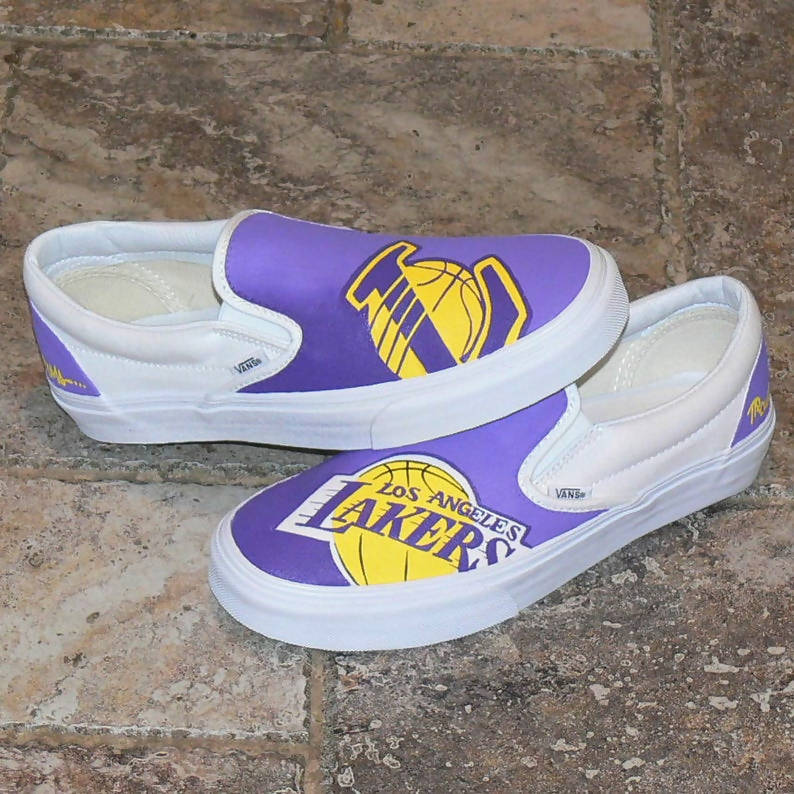 lakers vans shoes