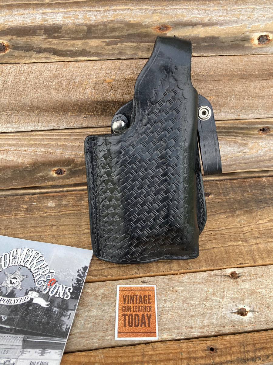 Details about   Tex Shoemaker Black Basket Leather Paddle Holster For Beretta 92F 96D  X200 X300 
