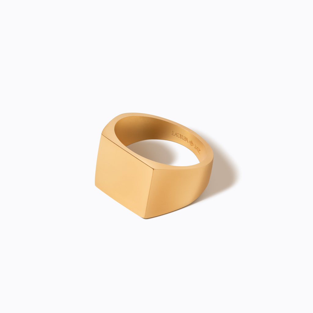 Square Signet Ring | Laurea Gold Jewelry