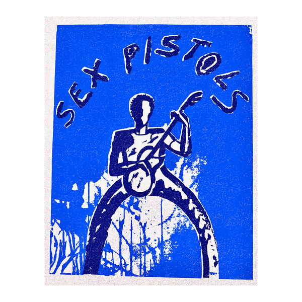 Limited Edition Sex Pistols Guitar Sketch Screenprint Sex Pistols Official Store 