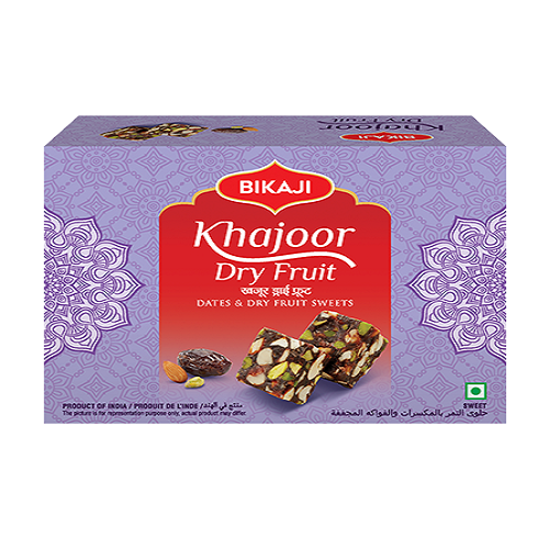 Bikaji Khajoor Dry Fruit Barfi (250g)