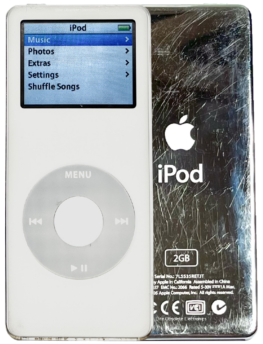Apple iPod Nano 1st Generation 1GB 4GB White Grey Refurbished – Elite Obsolete Electronics