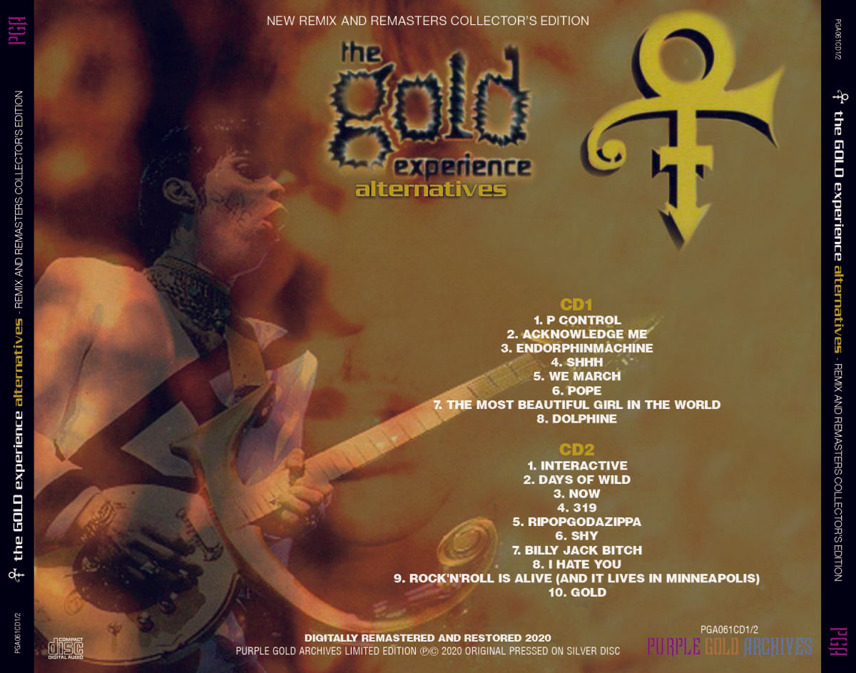 Prince The Gold Experience Alternatives Remix Remasters