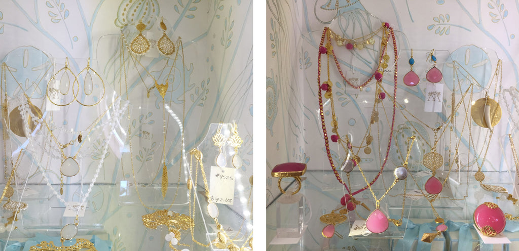 Ashiana Jewellery in pinks and whites in the Pink House Mustique.
