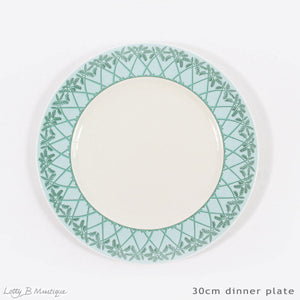 Fine Bone China Dinner Service : MUSTIQUE ISLAND - Dinner plate 30cm