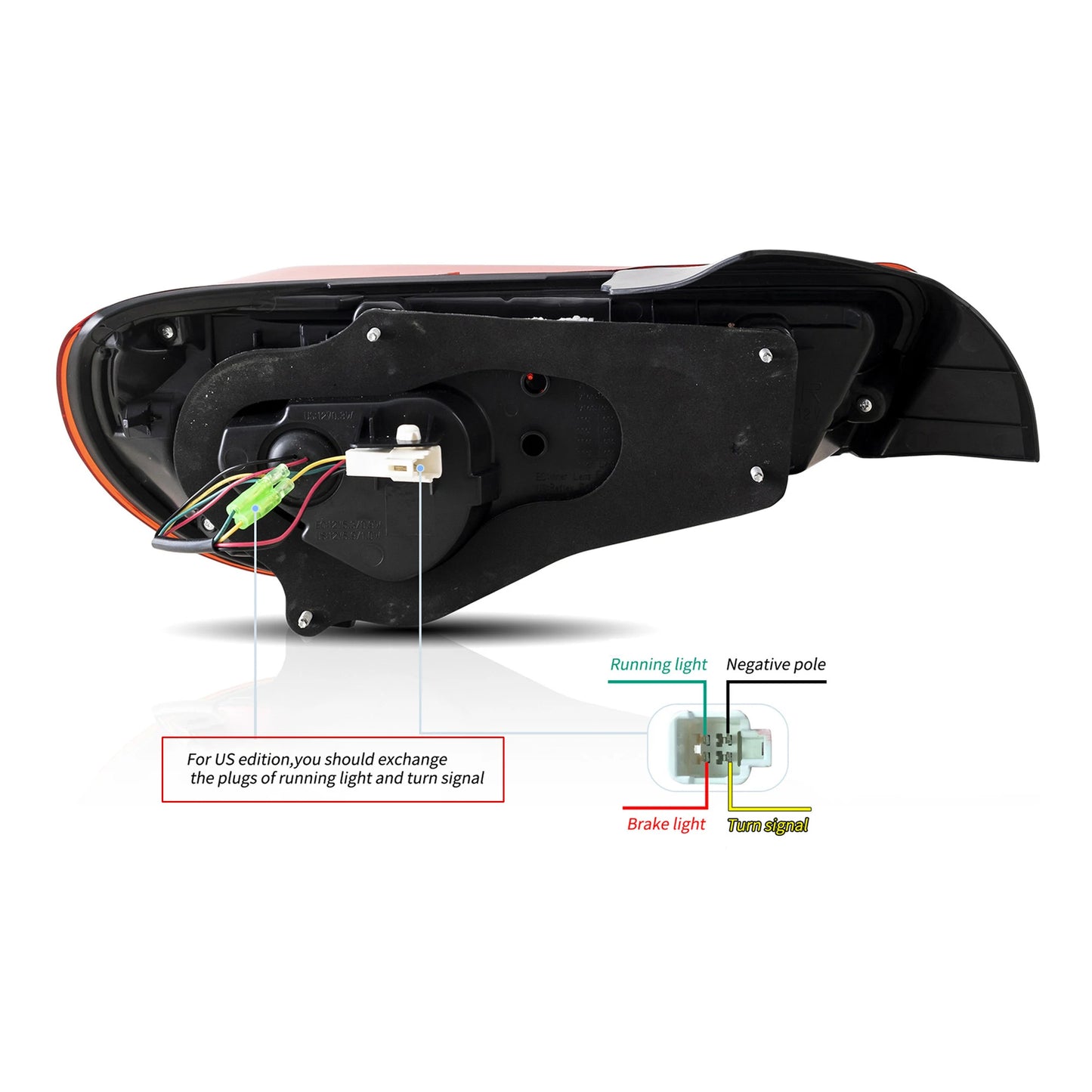 VLAND Dragon Scale Tail Lights - Toyota 86 / Subaru BRZ