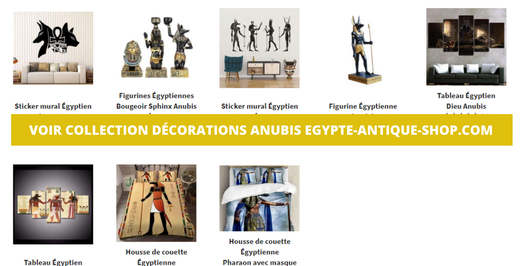 décorations anubis