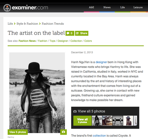 examiner interview artist designer behind label