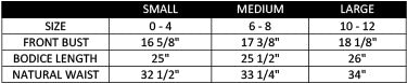 Size Chart Swanlake