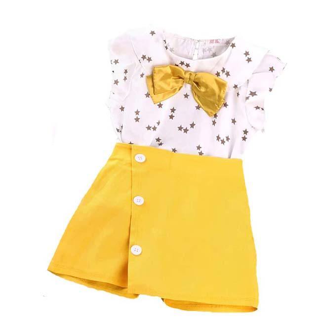 mustard skirt for toddlers
