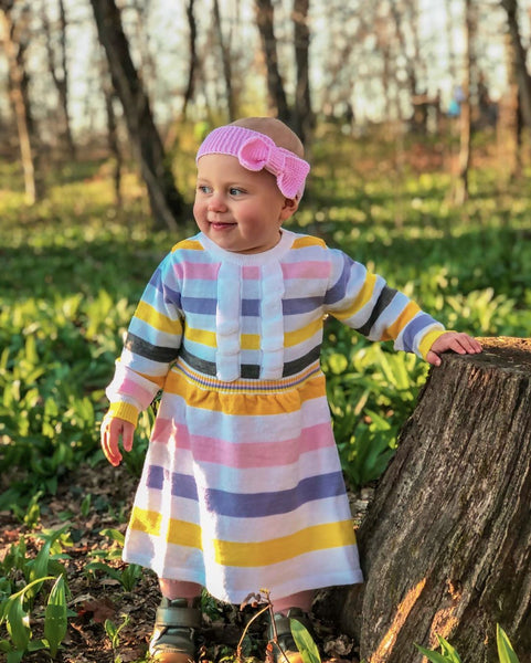 Stripy Knitted Dress