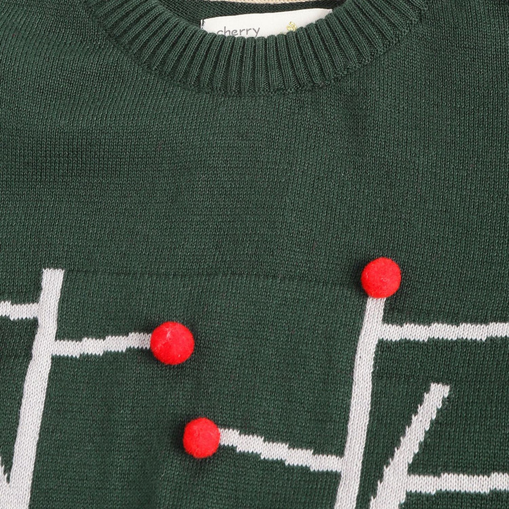 Holiday Pom Pom Sweater