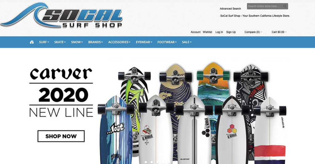 SoCal Surf Shop, Retail, Action Sports