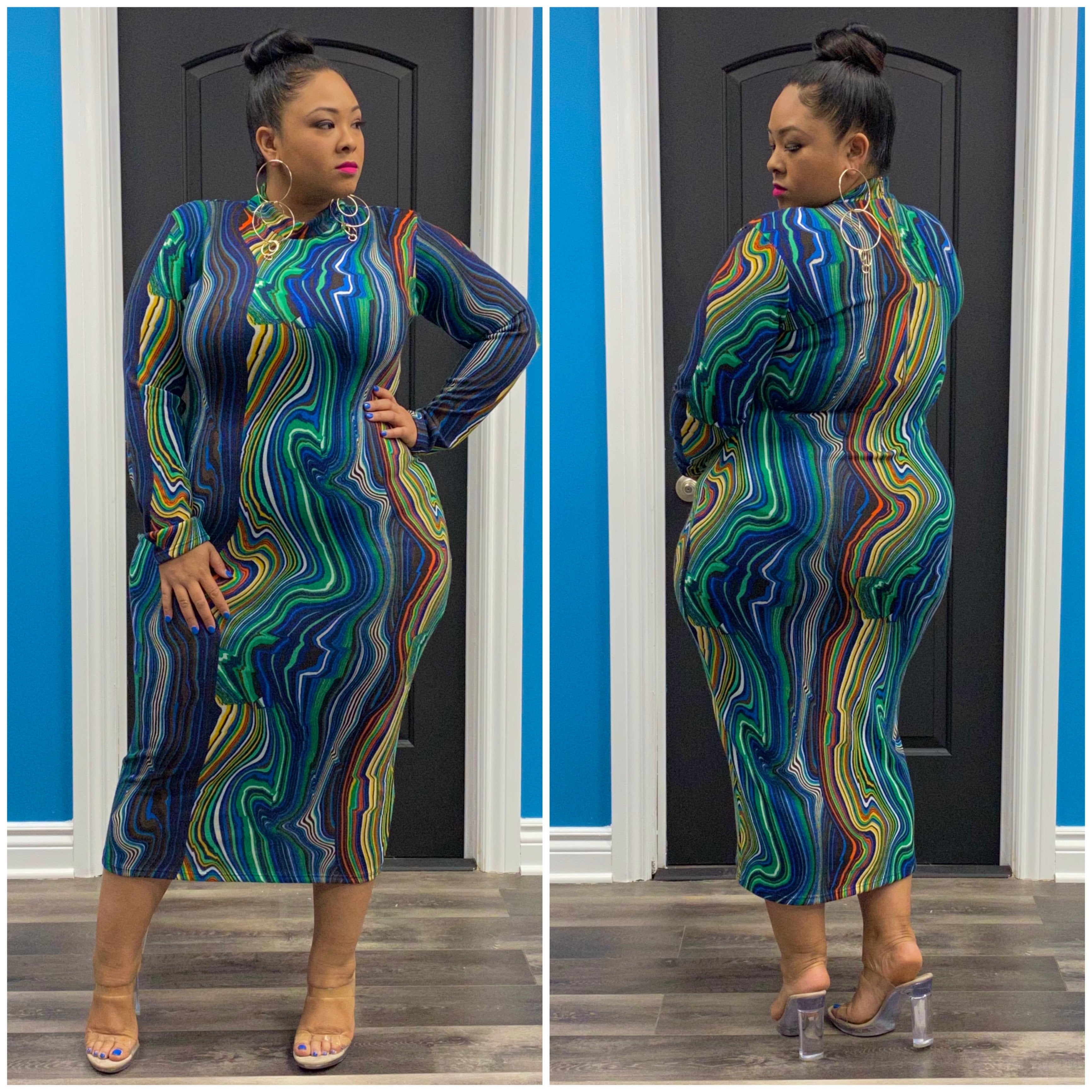 Blue Yali Dress