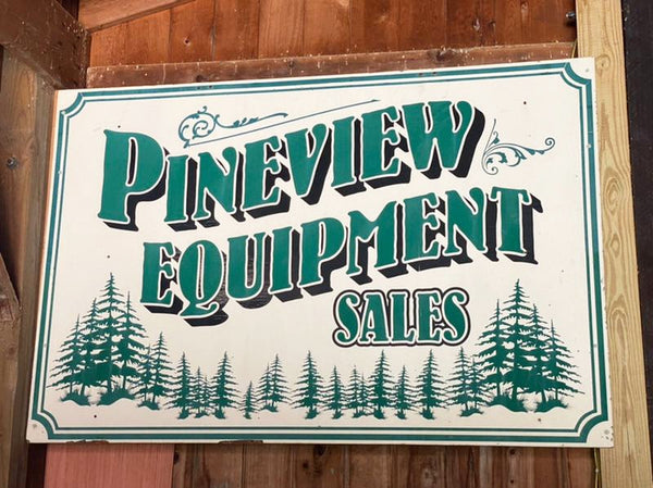 Pineview Equipment Sales sign