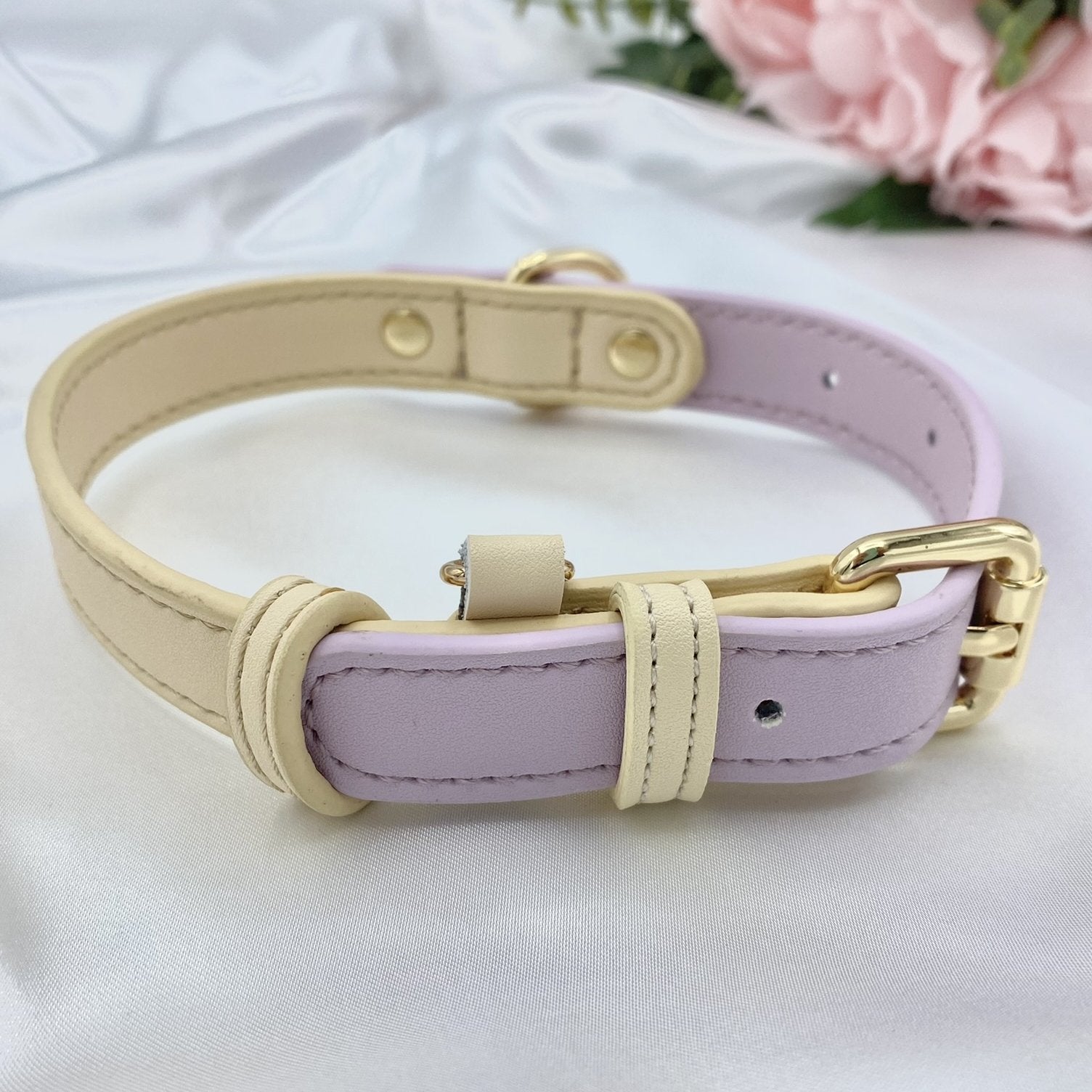 NINA WOOF Milan Vegan Leather Dog Collar - Padded Luxury Dog Collar with  Adjustable Buckle - Collar for Dogs, Dog Collar for Small Dogs to Dog  Collar