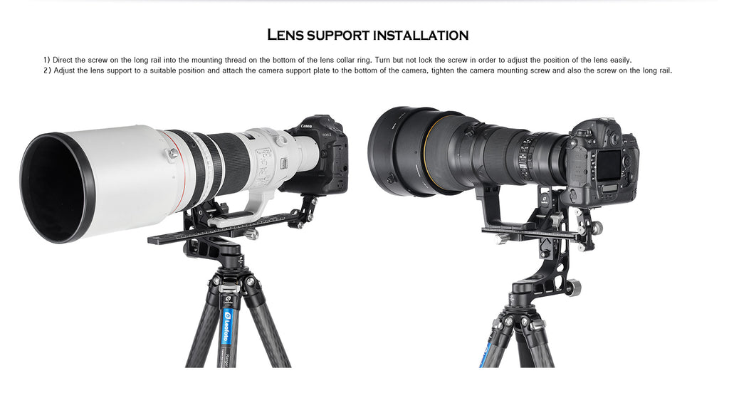【USA Dealer】Leofoto VR-400 Long lens support for Arca/RRS Lever Clamp Compatible 