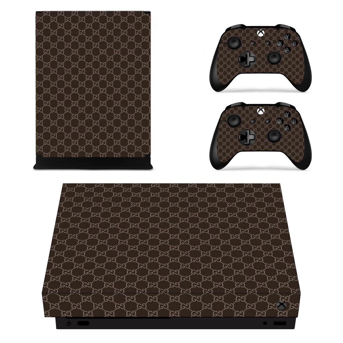 Gucci Xbox One X Skin Sticker Vinyl Bundle Classic Gc Designer Lab Co