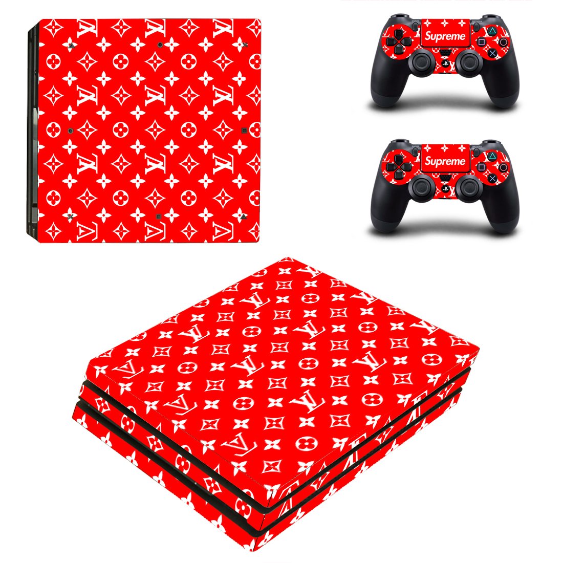 Louis Vuitton PS4 Pro Skin Sticker Vinyl Bundle – Designer Lab Co