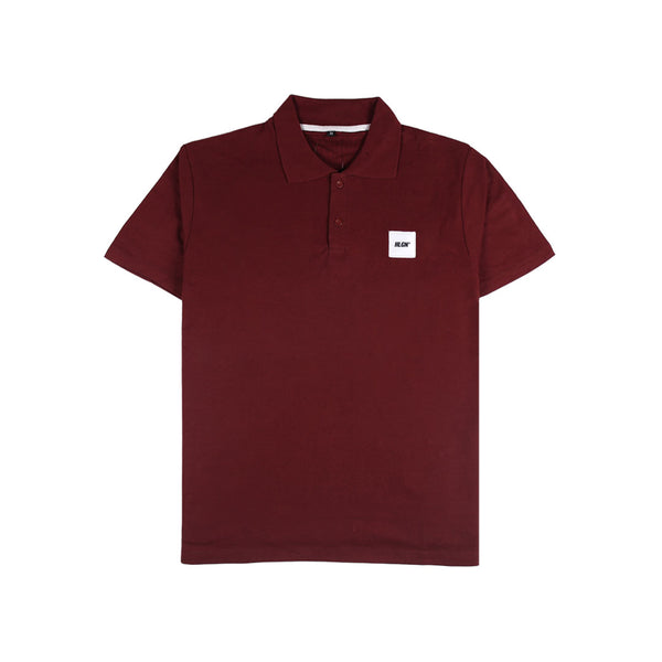 stone island burgundy polo