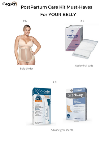 postpartum must-haves for your belly