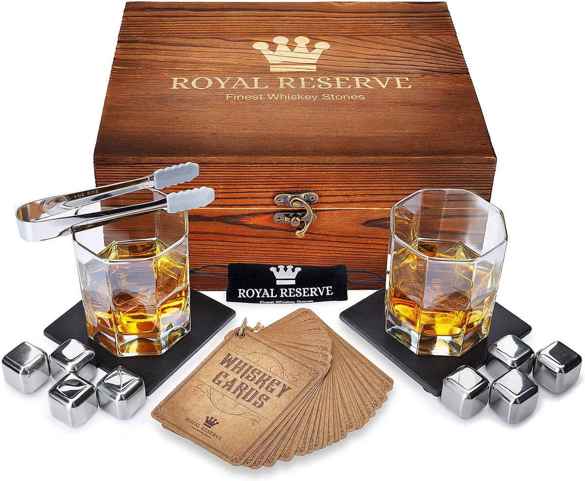 the gentleman's whiskey stone gift set