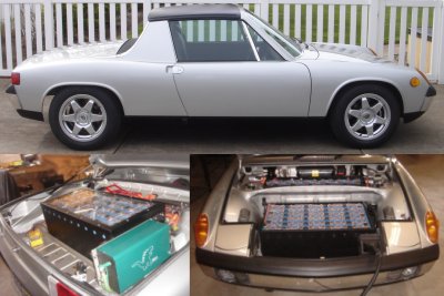 Electric Porsche 914 colagge