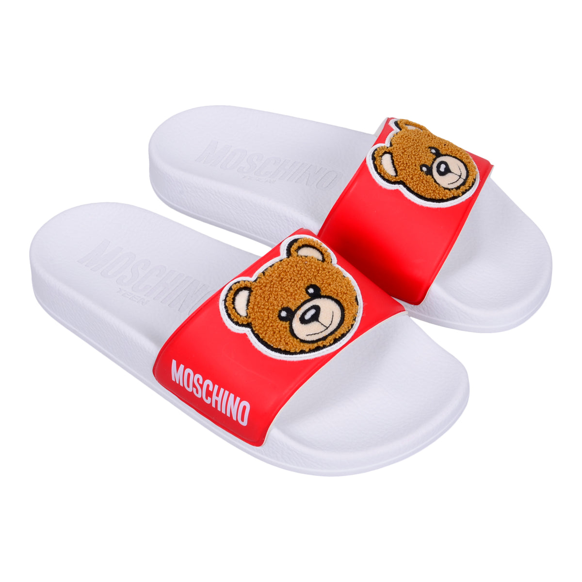 Red \u0026 White Toy Teddy Sliders 