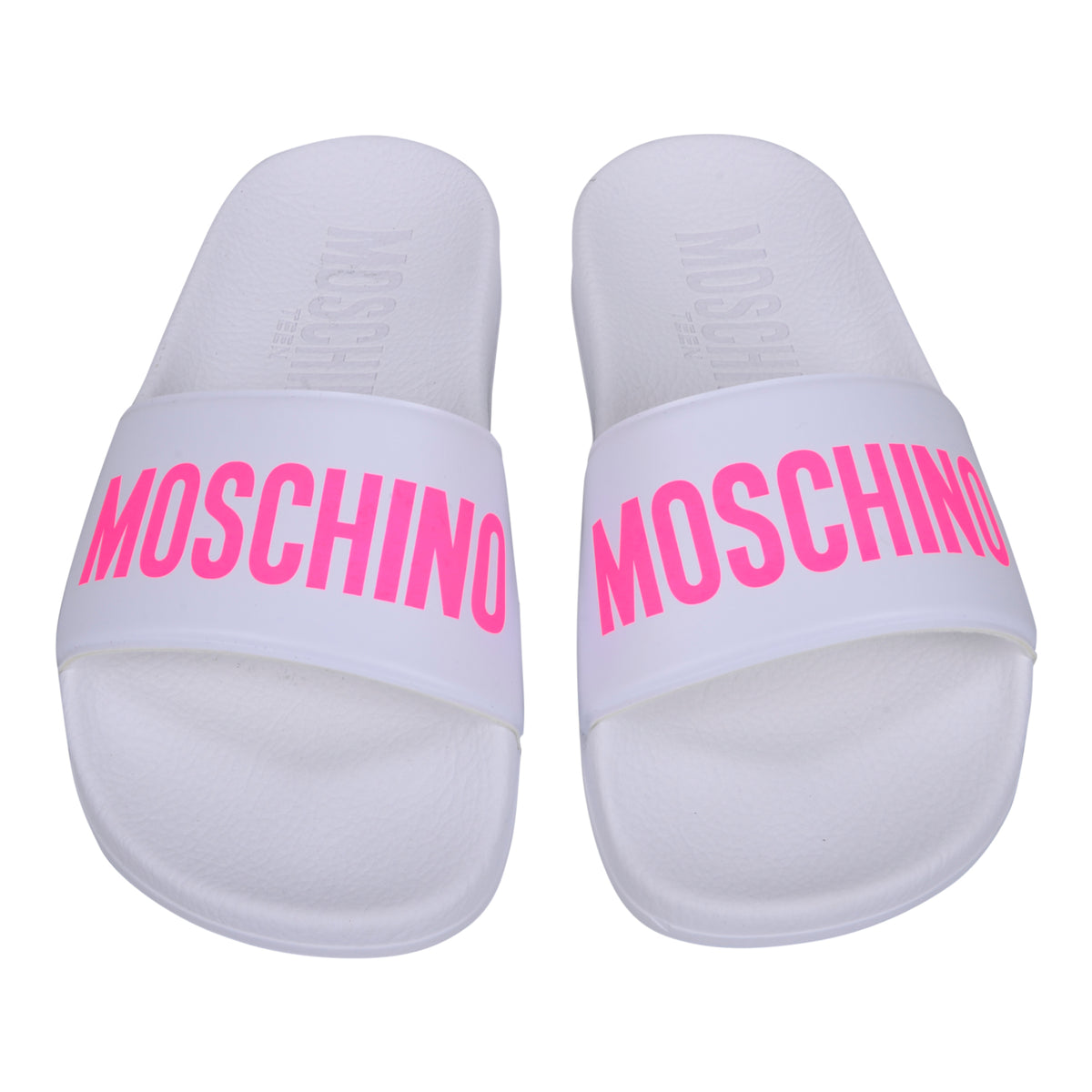 moschino pink sliders