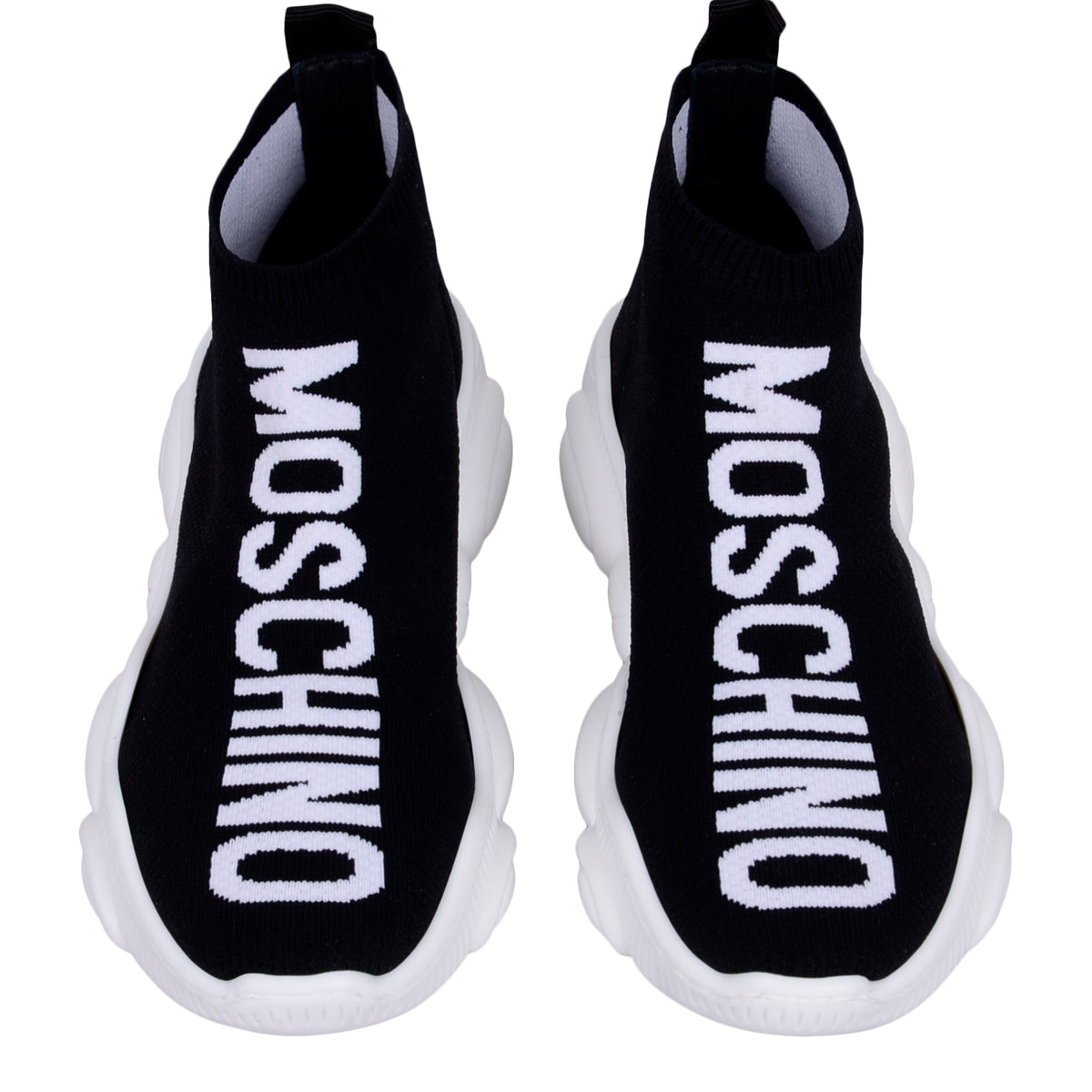 moschino logo sock trainers